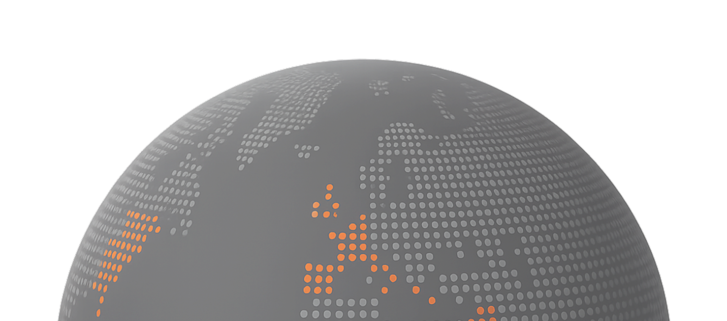Globe Map Tracking Lines